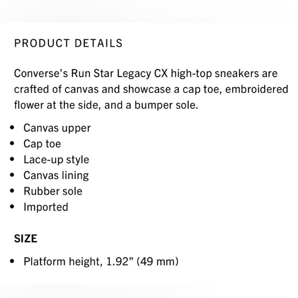 Converse Sneakers Run Star Legacy CX Sunflower High Top Platform Size 9 - Picture 13 of 15